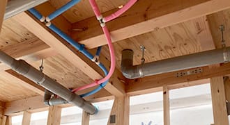 奈良県　一般住宅　天井配管工事